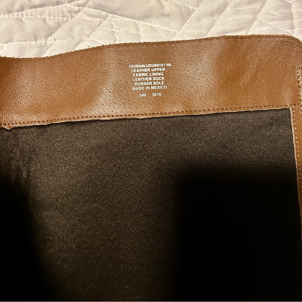 Steve Madden Journal Leather Brown Riding Boots - Picture 4 of 6
